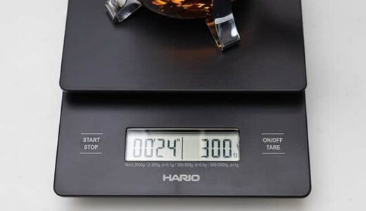 重さと時間を同時に測れるコーヒースケール導入♪重さは0.1g単位